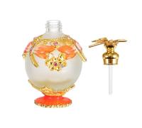 GALPADA 15ml Glass Essential Oil Storage Bottle with Lovely Dragonfly Design, Orange Colour, Disassemblable Perfume Oil Container for Liquids Storage and Home Décor