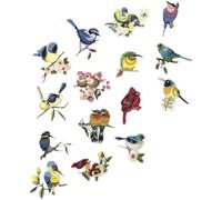 GALPADA 15pcs Bird Embroidered Sew on Patches for Cotton and Dress, Easily Attached Embroidery Thread Applique to Give Clothes A New Look for Occasions