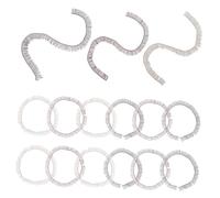 GALPADA 15pcs Diy Doll Fake Eyelashes Set 0.8cm Black Brown Tea Color Decorative Eyelash Strips for Doll Making Craft Supplies and Toy Makeup