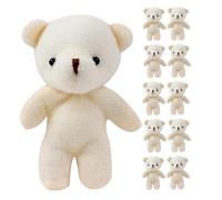 GALPADA 15Pcs Mini Plush Bear Keychain Portable Stuffed Animal Dolls Home Accessory Decorative Hanging Charms for DIY Craft and Collectibles