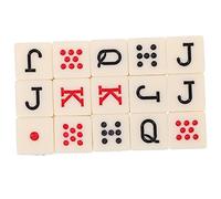 GALPADA 15Pcs Portable Poker Dice Ivory Color Square Corner Dice for Game Party Board Games Classroom Outdoor Use Funny Props