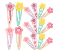 GALPADA 16pcs Kawaii Floral Hair Clips for Lightweight Flower Barrettes with Candy Tone Design Easy to Use Hair Accessories for Daily Wear and Parties
