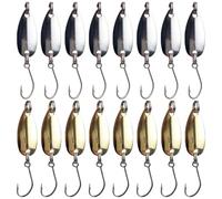 GALPADA 16pcs Metal Artificial Fish Hooks for Freshwater Fishing, Lifelike Sinking Hooks with Assorted Colours, for Lakes and Rivers, Suitable for Ferocious Fish Species