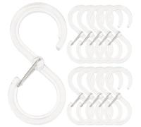 GALPADA 16pcs S Shape Hooks Heavy Duty Pp Hanging Bathroom Accessories Not Easy to Break Modern Minimalist Style for Kitchen and Garden Use