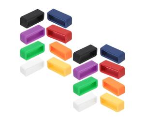 GALPADA 16Pcs Silicone Watch Strap Holder Loops 20Mm Replacement Band Retainer Rings for Smartwatches Soft Silicone Watch Band Keepers Suitable for Supplies and Strap Accessories