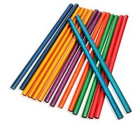 GALPADA 16pcs Wooden Rhythm Sticks Educational Musical Percussion Instruments for Bright Non-fade Paint for Handheld Play Enhance Rhythm Cognition and Motor Skills