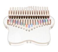 GALPADA 17-key Acrylic Thumb Piano Kalimba with Tuning Hammer and Study Guide, Portable Finger Musical Instrument for Beginners