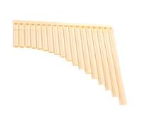 GALPADA 18-pipe Cream Resin Pan Flute Instrument for Beginners, School Musical Instrument Set, Easy to Learn Wind Woodwind Education Panpipe