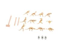 GALPADA 18Pcs Dinosaur Skeleton Educational Archaeological Dig for Creative Paleontologist Excavation Kit with Proper Tools Fun Learning and Teaching Props for Boys