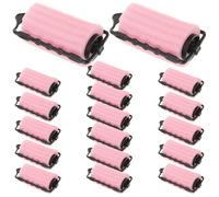 GALPADA 18Pcs Pink Sponge Hair Rollers Large 4Cm Diameter Soft Heatless Curlers for Women Sleeping Hair Styling Tools Suitable for Short and Long