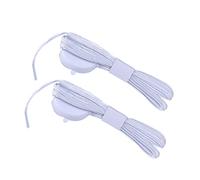 GALPADA 1Pair LED Shoelaces Lights Up Luminous Shoelaces for Christmas Party Cycling Dancing Hiking Running Flashing Modes Washable Compatible with Shoes White