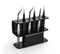GALPADA 1Pc Acrylic False Eyelashes Organizer Rack Tweezers Storage Bracket for Eyelash Extensions Compact and Durable Makeup Tool Holder Black