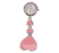GALPADA 1pc Fashionable Nurse Pocket Watch Heart Shaped Glow Design Durable Construction Accurate Timing for Nursing Professionals