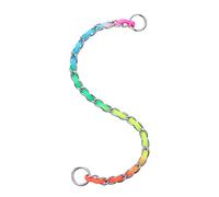 GALPADA 1pc Metallic Colored Nylon Dog Collar Rainbow Pet Collar for Comfortable Walking and Training Lightweight Durable and Safe Material for Everyday Use