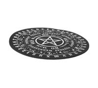 GALPADA 1Pc Rubber Divination Board Mat Pentacle Spirit Board for Dowsing Divination Compact Design for Meditation Rituals Vintage Decorative Accessory for Home Parties