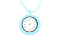 GALPADA 1pc Sky Blue Mini Quartz Hanging Nurse Watch Cute Round Silicone Fob Watch for Nurses and Doctors Practical and Stylish Timepiece for Work and Festivals Random Style