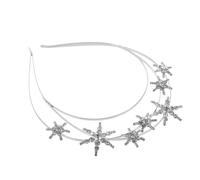 GALPADA 1Pc Star Crown Hairband for Women Dazzling Crystal Rhinestone Decor Elegant Headwear for Weddings Parties and Costumes Unique Aesthetic Accessory