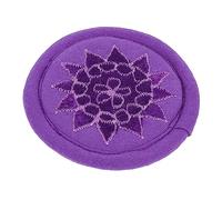 GALPADA 1Pc Supple Singing Bowl Cushion for Yoga Meditation Handmade Tibetan Buddhism Pad Mat Purple for Healing Decoration