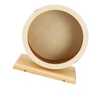 GALPADA 1pc Wooden Mute Hamster Wheel Toy Quiet Animal Exercise Wheel for Chinchilla Guinea Pig Hamster for Activity Wood Color
