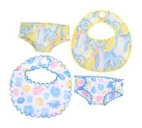 GALPADA 1Set Adorable Doll Panties and Bibs Elastic Cloth Doll Underwear for Dolls Washable DIY Accessories for Imagination and Creativity