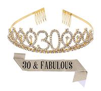 GALPADA 1set Birthday and Etiquette Sash Set Gold Birthday Party Supplies Elegant Hair Comb and Ritual Belt for Women for Themed Celebrations and Fun Events