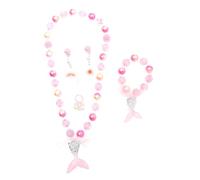GALPADA 1Set Cartoon Ear Adornments Jewelry Neck Ornament with Ring Bracelet and Necklace for Parties and Daily Wear Creative Fashion Accessories