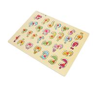 GALPADA 1Set Educational Arabic Alphabet Puzzle Board of Wooden Puzzles for Early Learning Enhancing Logic and Coordination for Boys