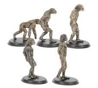 GALPADA 1Set Educational Man Evolution Model Plastic Teaching for Human Evolution Learning Engaging Evolution Model for Classroom Home Use