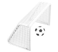 GALPADA 1Set Miniature Soccer Goal with Lifelike Balls Dollhouse Soccer Decorative Play and Easy Assembly for House Supplies