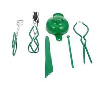 GALPADA 1set Multi-function Canning Kit with Non-slip Jar Tongs Magnetic Lid Lifter and Funnel for Jam Making and Pickling Jars Practical Green Canning Tools for Home Preserving