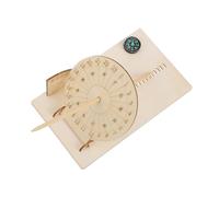 GALPADA 1Set Sundial Model DIY Educational Solar Clock Assembly Kit for Science Experiments and Teaching Fun and Sundial Clock for Adults