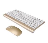 GALPADA 2.4g Plastic Ultra-thin Wireless Keyboard and Mouse Combo Portable with Sleek Look Computer Wireless Keyboard for School Season Decor and Home Office Use