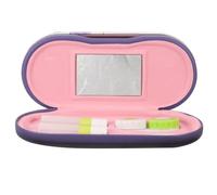 GALPADA 2-in-1 Dual Use Glasses and Contact Lens Case with Double Layer Design, Portable Plastic Hard Shell Storage Box for Daily Lenses and Eyeglasses, Travel Accessory for Women