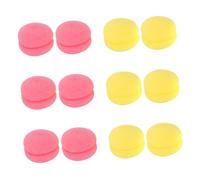 GALPADA 2 Pack Hair Curler Sponge Rollers Mushroom Style Hair Styling Tools for Women Home Diy Twist Sponge Set Red and Yellow Balls