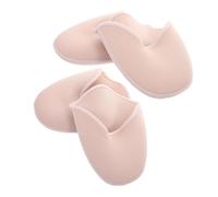 GALPADA 2 Pairs Silicone Gel Ballet Pads Natural Skin Tone Forefoot Soft Stretchy Covers for Pointe Shoes Women Dance Comfort Reusable Washable