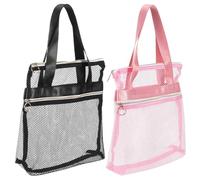 GALPADA 2 Pcs Gym Toiletry Bag Shower Bag Large Capacity Quick Dry Nylon Mesh Material Multifunctional Use for Travelers and Campers for Gym and Dorm