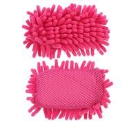 GALPADA 2 Pcs Pink Chenille Cleaning Sponge Dust Blackboard Eraser for Effortless Wiping of Whiteboards Chalkboards Portable Washable Design