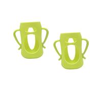 GALPADA 2 Pcs Silicone Milk Bottle Covers Heat Resistant Scald Protective Sleeves for Bottles Comfortable Touch Stylish Insulation Green