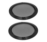 GALPADA 2 Pcs Subwoofer Protection Nets for Car Audio Refitting Accessories Black Speaker Grilles Iron Mesh Speaker Guards for Household and Vehicle Use