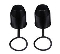 GALPADA 2 Pcs Trailer Coupling Ball Head Protective Cover with Retaining Ring for Car Towing Hitch Flexible to Prevent Corrosion and Damage Dustproof Cap for Standard Tow Bars