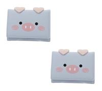 GALPADA 2 Pcs Tri-fold Women's Wallet Trifold Holder Bag Women Small Purses Credit Card Wallet for Women Dinosaur Keychains Trifold Vegan Wallet Tri Fold Little Wallet Pu Wallet Pu Leather