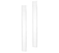 GALPADA 2 Pieces Acrylic Rolling Pin Guides for Dough Thickness Measurement, Reusable Baking Ruler Strips 2.5X40Cm, Biscuit and Cookie Dough Leveler Sticks for Precise Pastry Rolling in