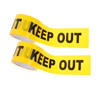 GALPADA 2 Rolls Non-adhesive Caution Tape Safety Warning Barrier Tape for Crime Scenes Construction Sites High Visibility Keep Out Marking