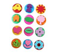 GALPADA 2 Set DIY Drawing Roller Seal Stamps Educational Art Tools with Funny Ink Patterns for Childrens Creative Painting and Hands Skill Development