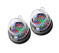GALPADA 2 Set Electric Mini Lottery Ball Machine for Parties and Family Fun Transparent Design Jackpot Picker for Restaurants Cafes Nightclubs Portable and Fair Drawing Game