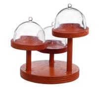 GALPADA 2 Set Miniature Dollhouse Dessert Rack Fruit and Snack Display Stand for Dollhouse Food Accessories Realistic Scale Scene Builder Collectors