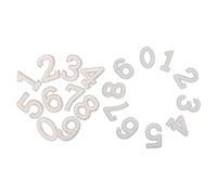 GALPADA 2 Set Pearl Number Iron on Patches for Clothing and Hats, Non-Woven Fabric Embellishments with Easy Application, Elegant Design for DIY Projects and Scrapbook Decoration