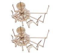 GALPADA 2 Sets DIY Solar System Model Kit for Wooden Nine Planets Puzzle Educational Stem for School Projects and Home Decor Portable Realistic Design for Astronomy Learning and Space