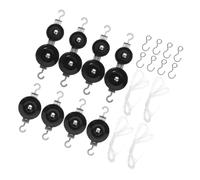 GALPADA 2 Sets Double Metal Pulley for Physics Experiments Fixed and Movable Mechanics Teaching Tools with Swivel Pulley System Metal Design for Middle School Students Force and