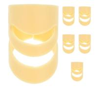 GALPADA 2 Sets Guitar Ring Finger Cover Finger Pick Picker Protector Large Fingertip Playing Protection Plectrum Covers Ukulele Finger Slide Ring Guitar Pluck Fingers Beginner Finger-tip